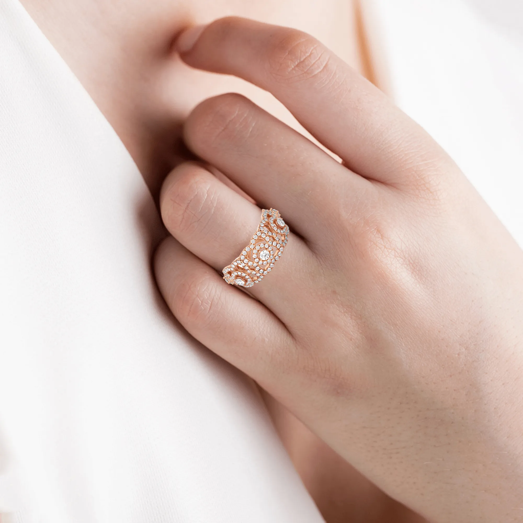 1 3/8 ctw Round Lab Grown Diamond Ring