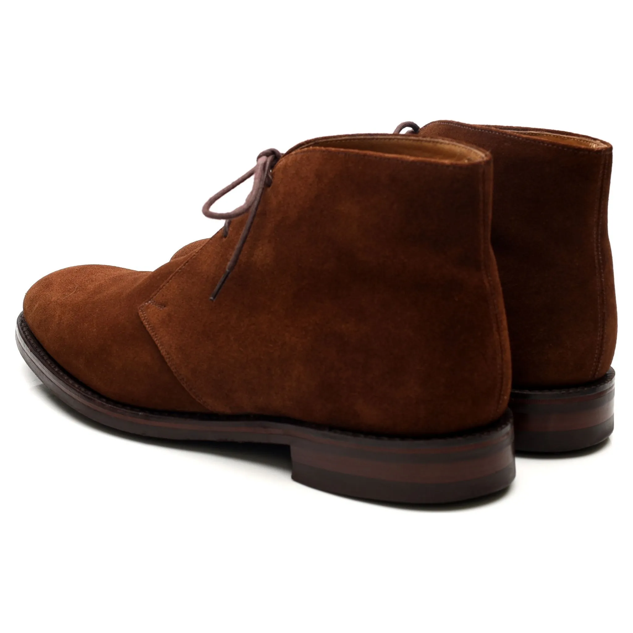 1880 'Kempton' Snuff Brown Suede Chukka Boots UK 8.5 F