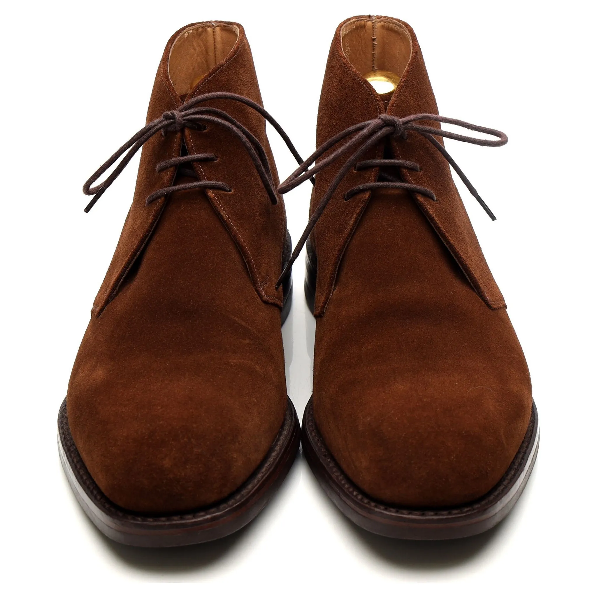 1880 'Kempton' Snuff Brown Suede Chukka Boots UK 8.5 F