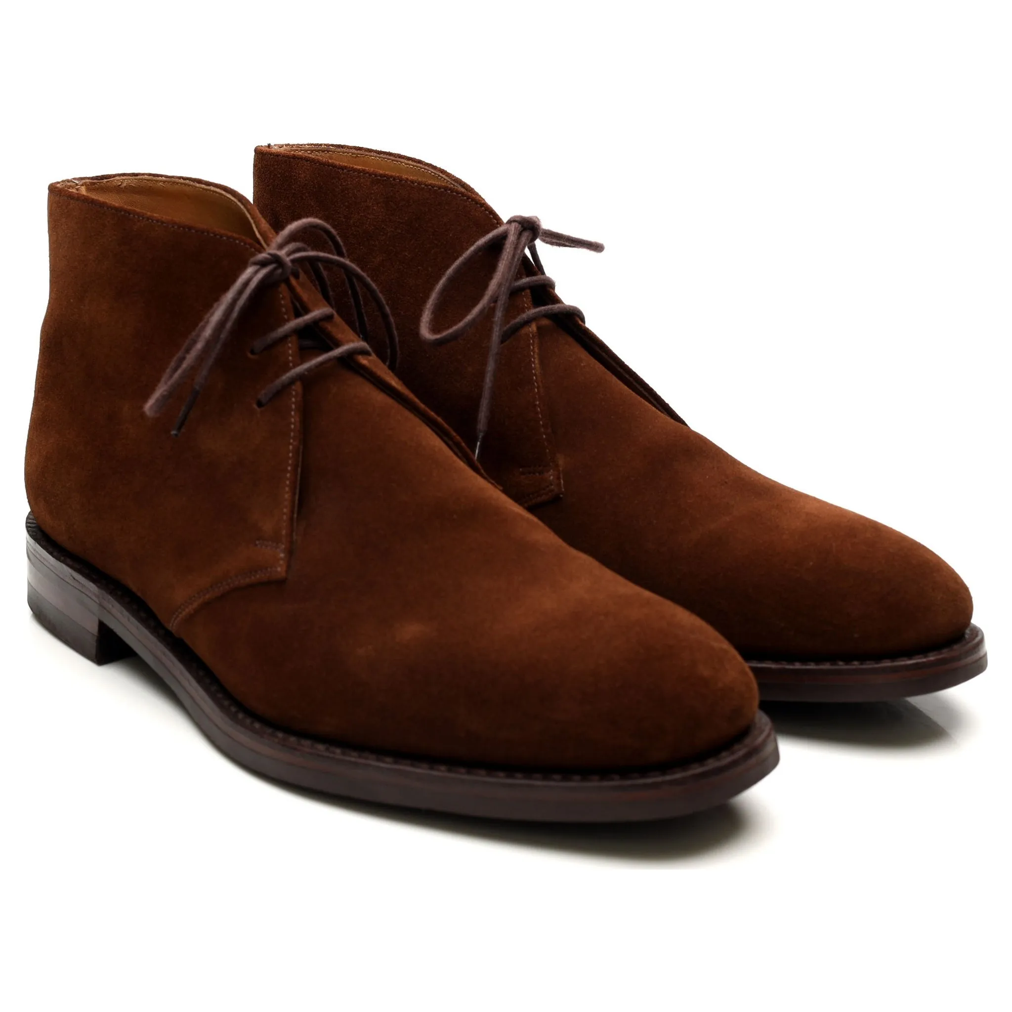 1880 'Kempton' Snuff Brown Suede Chukka Boots UK 8.5 F