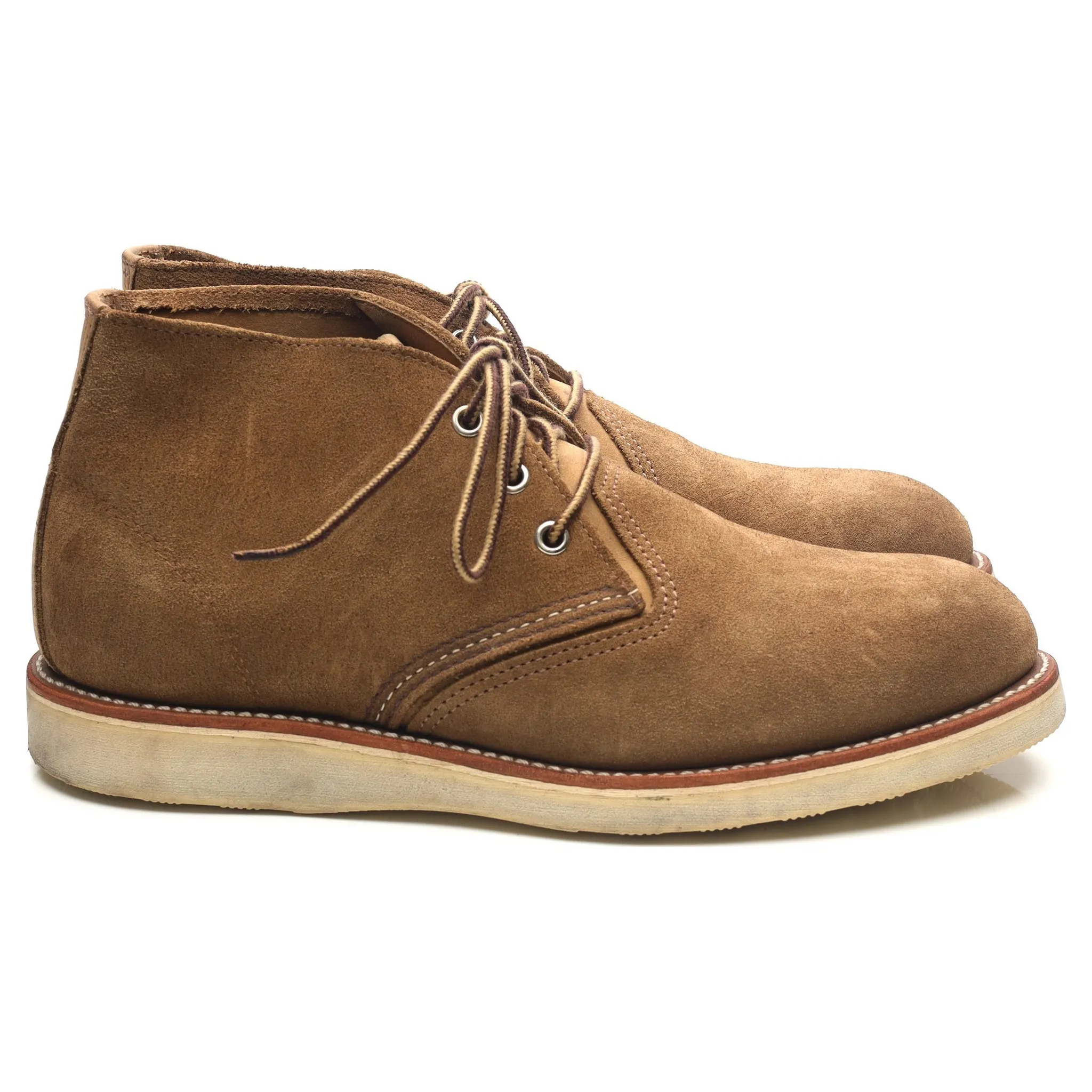 '3149' Olive Brown Suede Chukka Boots UK 9 US 10