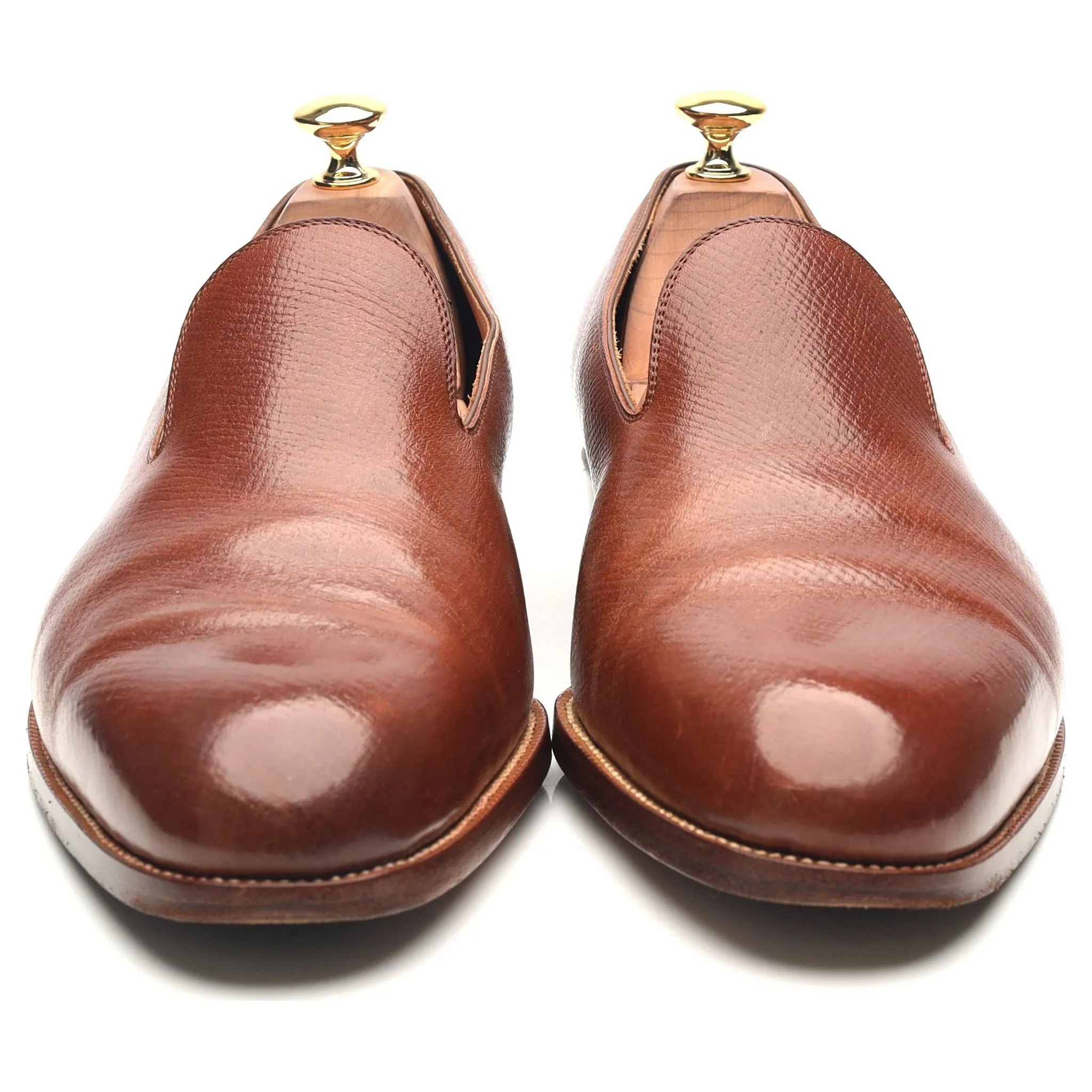 '530' Tan Brown Leather Loafers UK 9.5 G