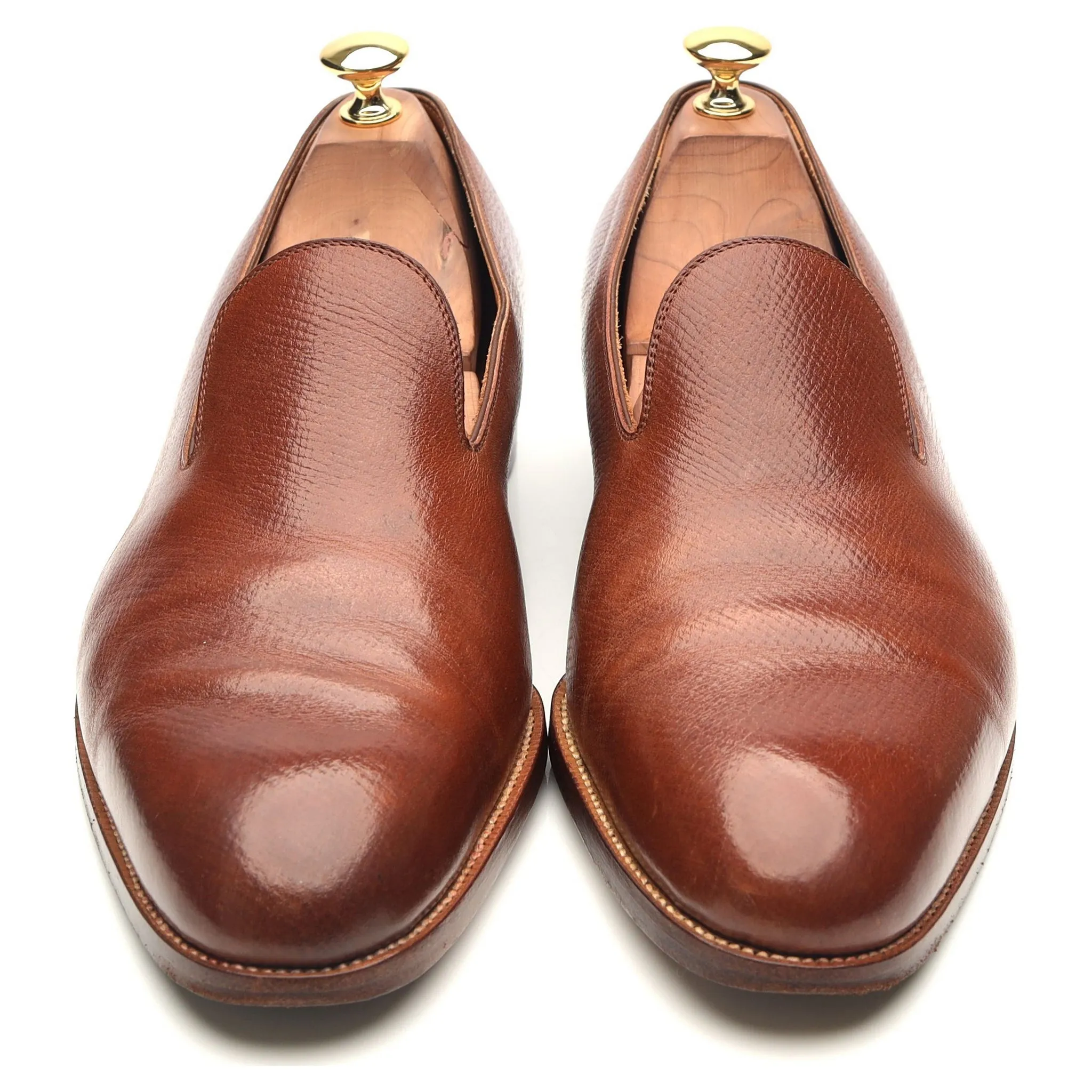 '530' Tan Brown Leather Loafers UK 9.5 G