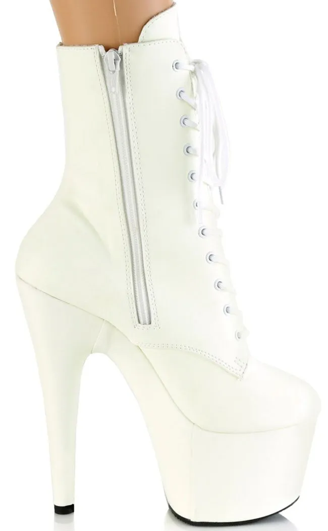 ADORE-1020GD White Glow in the Dark Boots