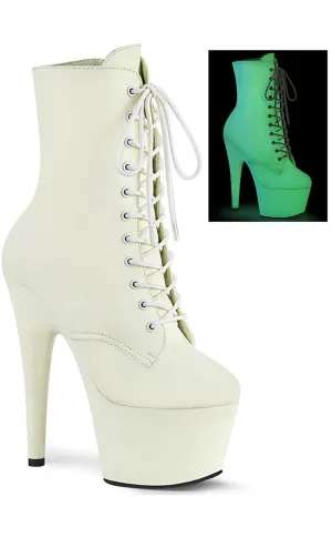 ADORE-1020GD White Glow in the Dark Boots