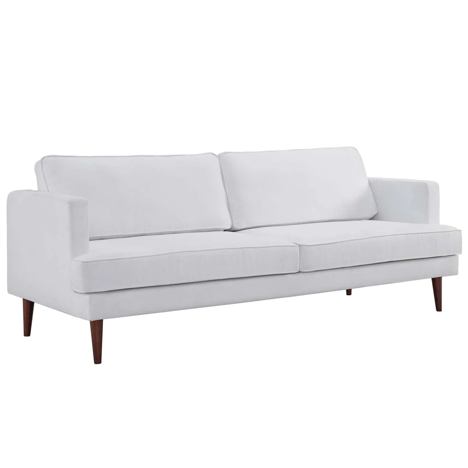 Agile Upholstered Fabric Sofa and Armchair Set