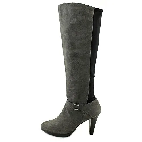 Alfani Violla Closed Toe Knee High Fashion Boots, Steel (Women)