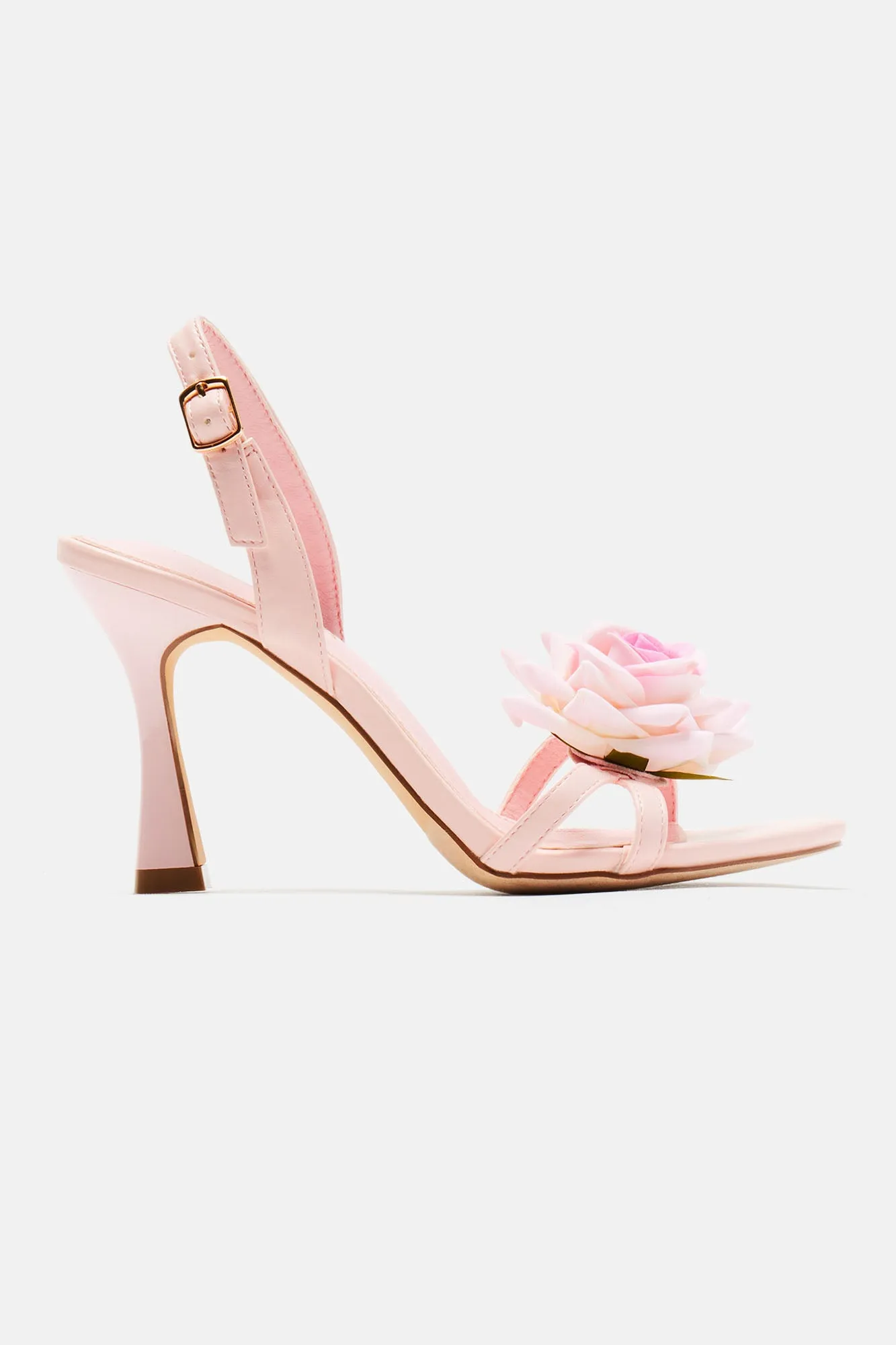 All About Flowers Heeled Sandals - Pink