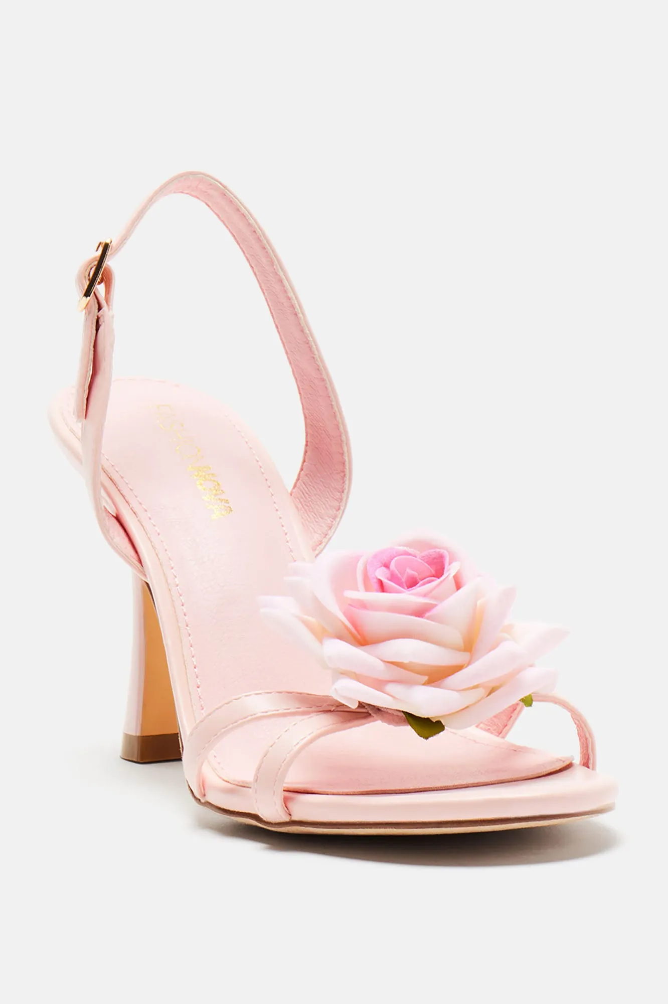 All About Flowers Heeled Sandals - Pink