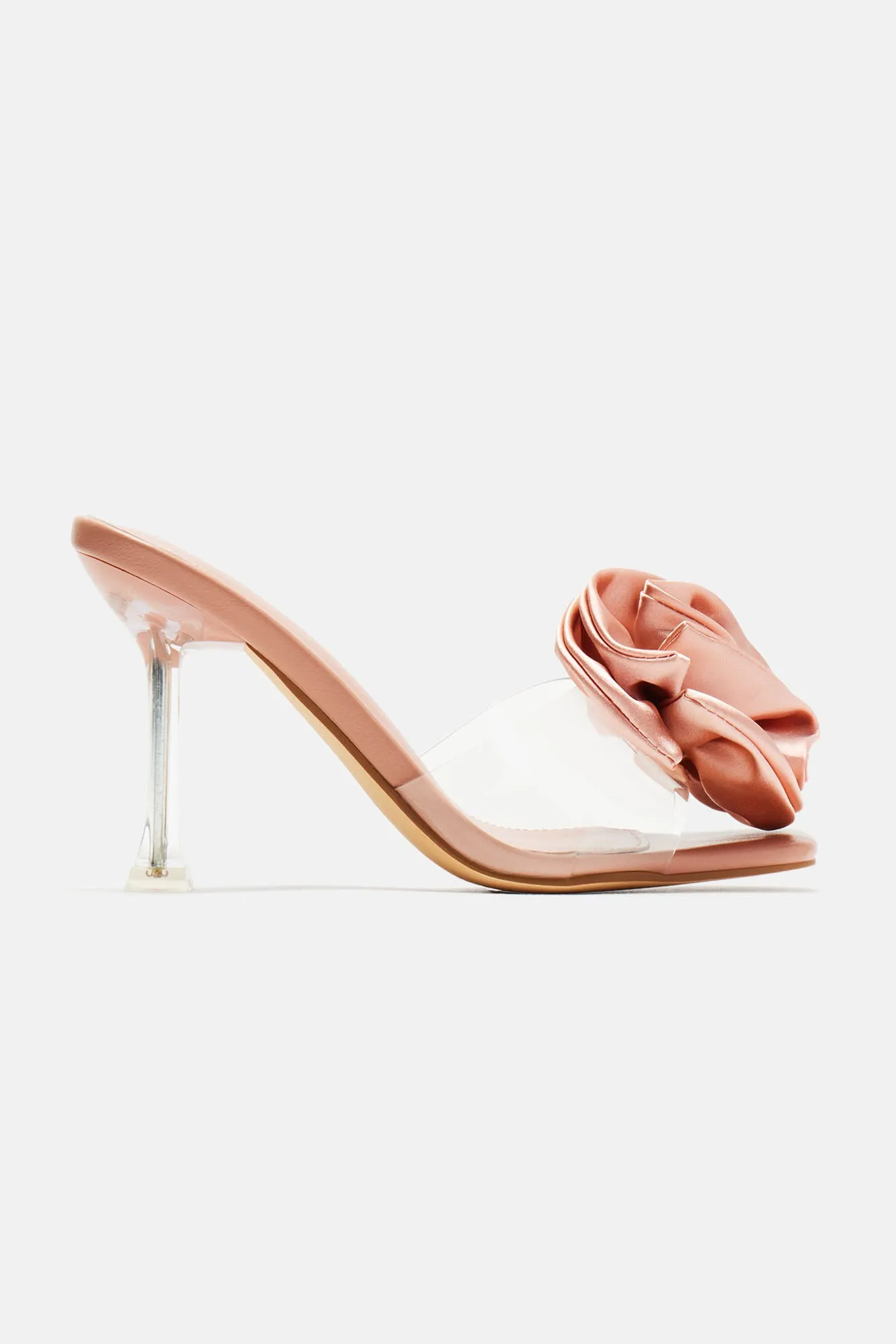 Anisa Flower Mules - Nude