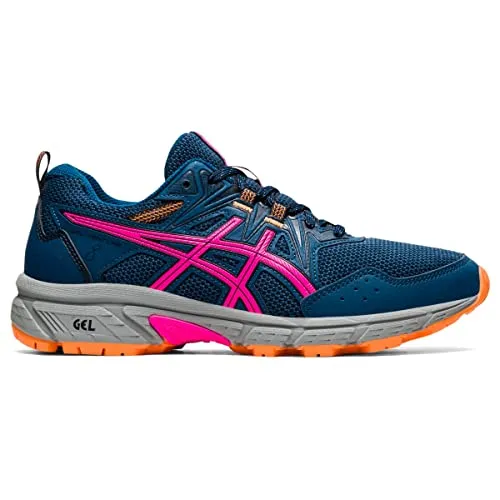 ASICS Women's Gel-Venture 8 Running Shoes, 8.5, MAKO Blue/Pink GLO