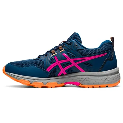 ASICS Women's Gel-Venture 8 Running Shoes, 8.5, MAKO Blue/Pink GLO