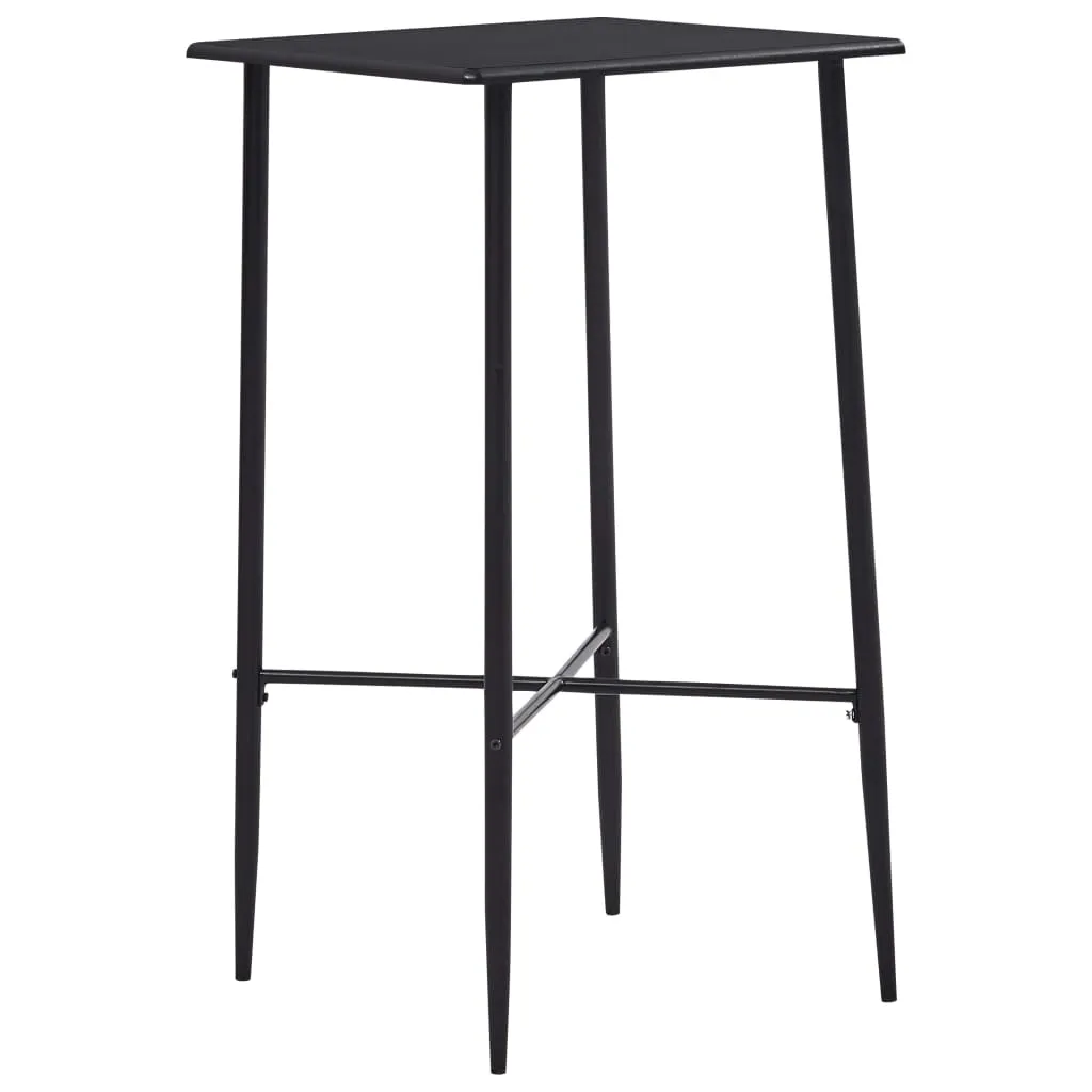 Bar Table Black 60x60x111 cm MDF