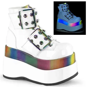 Bear-104 Platform Boots - Rainbow