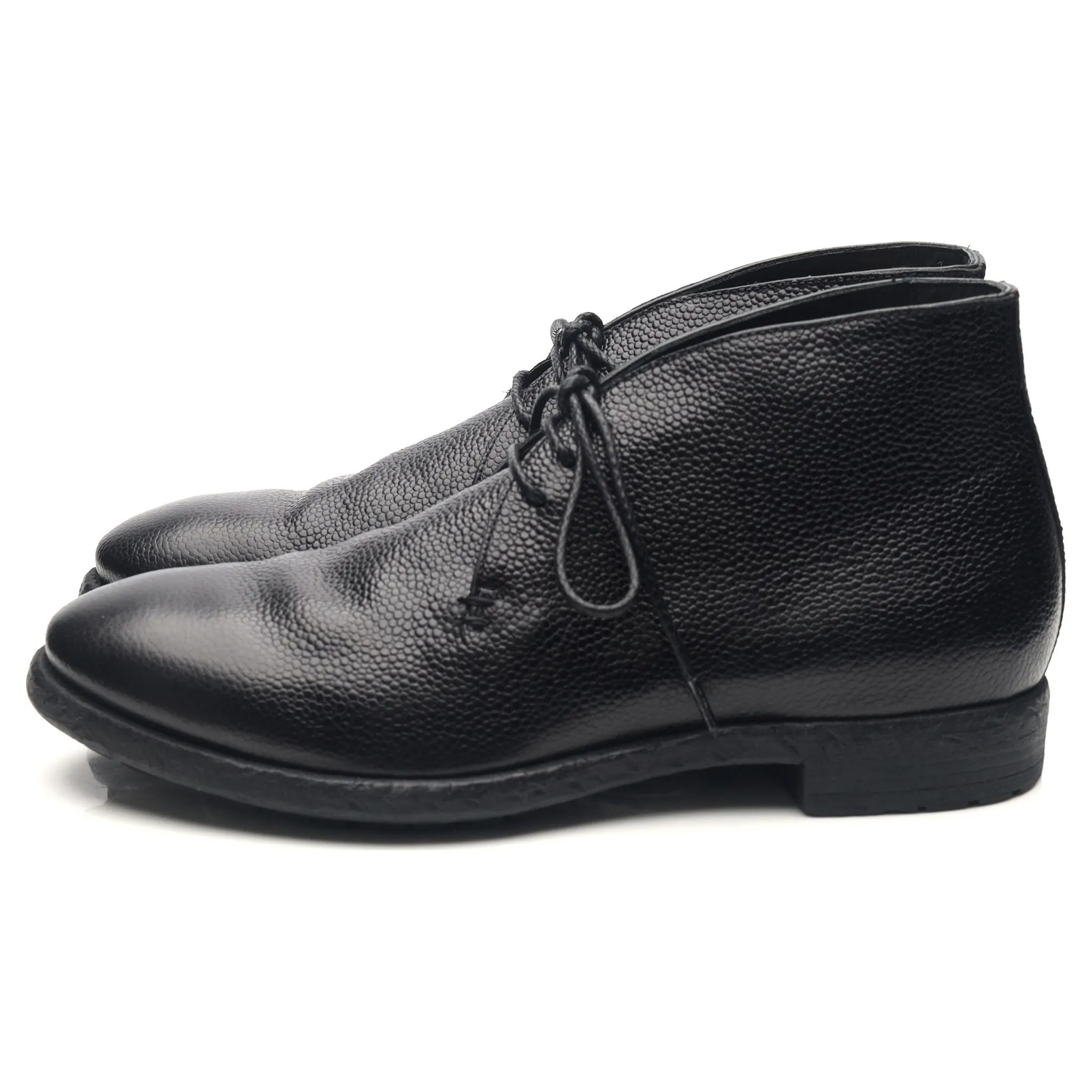 Black Leather Chukka Boots UK 6 EU 40