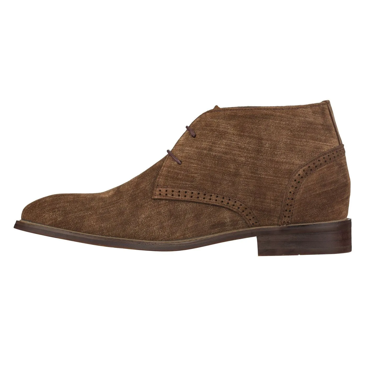 CALTO - S9093 - 3.0 Inches Taller (Coffee Brown) - Chukka Boots