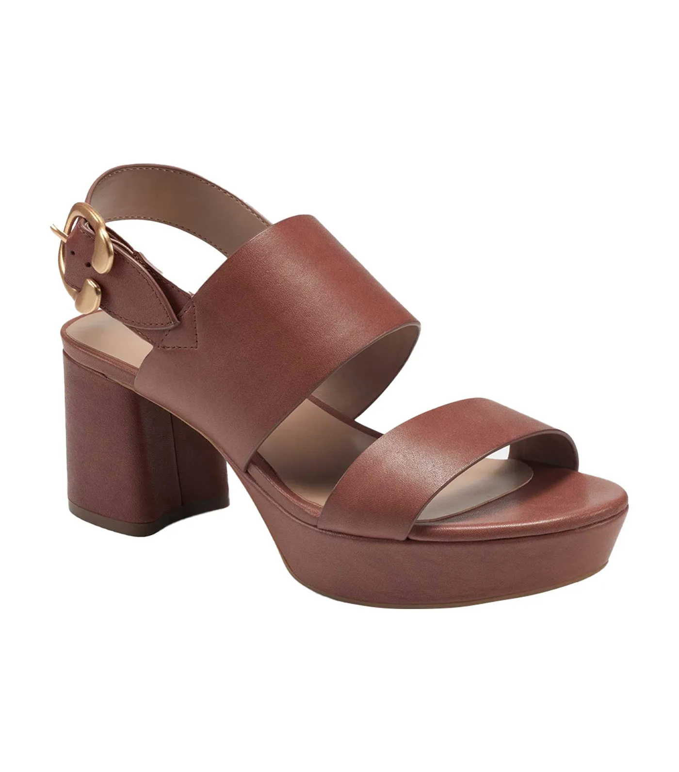 Camera Heel Sandals Clay