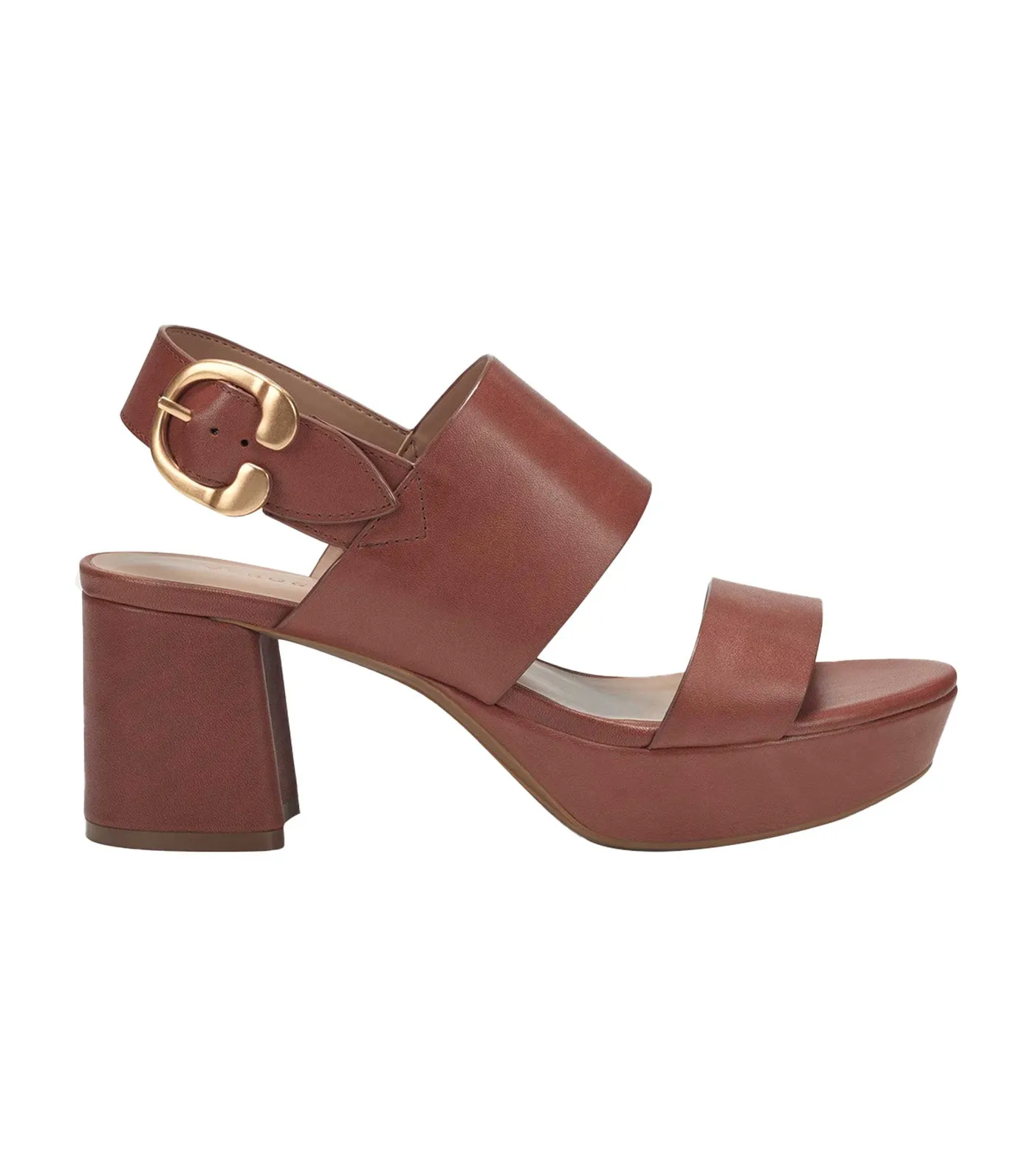 Camera Heel Sandals Clay