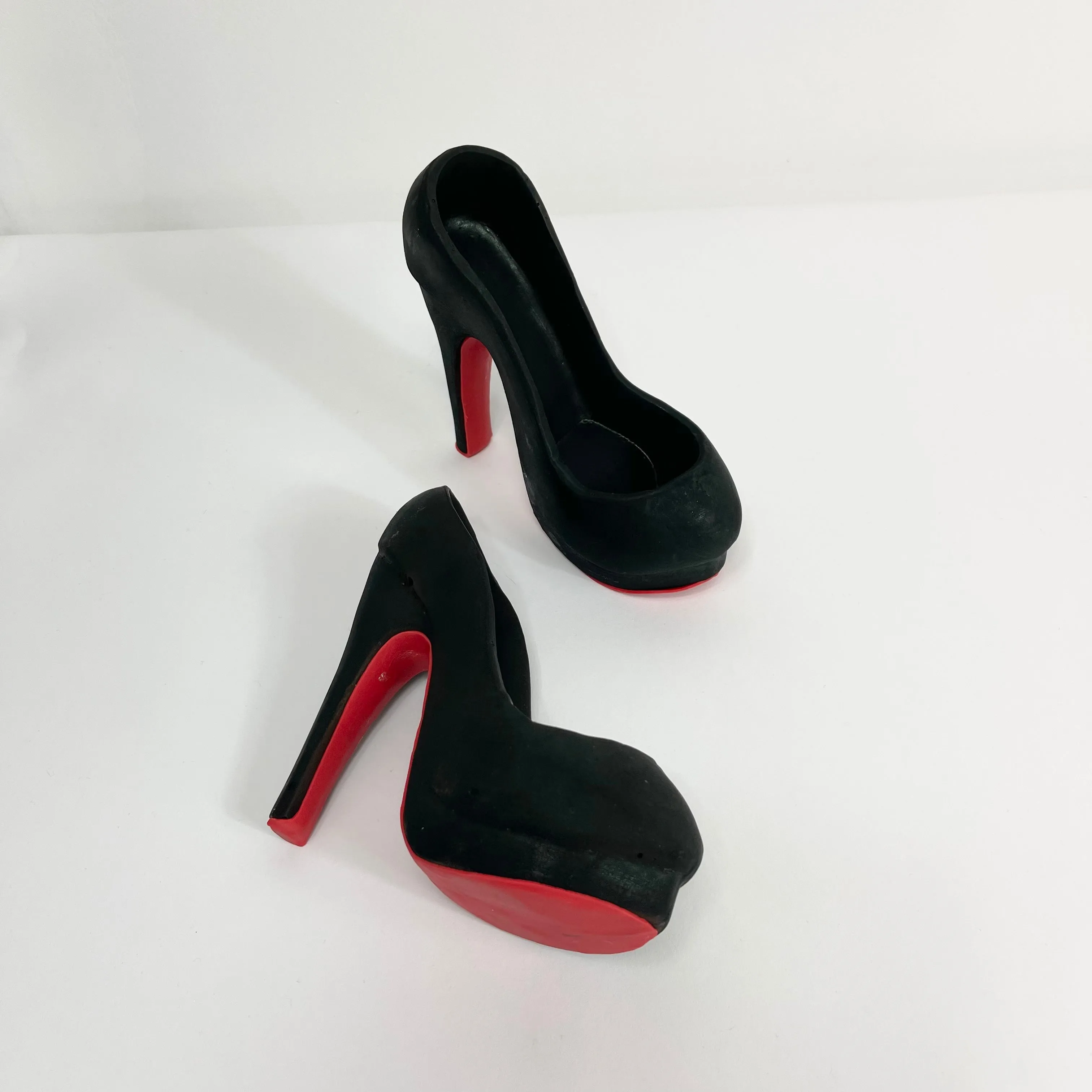 Chocolate Platform Shoe with Red Bottom