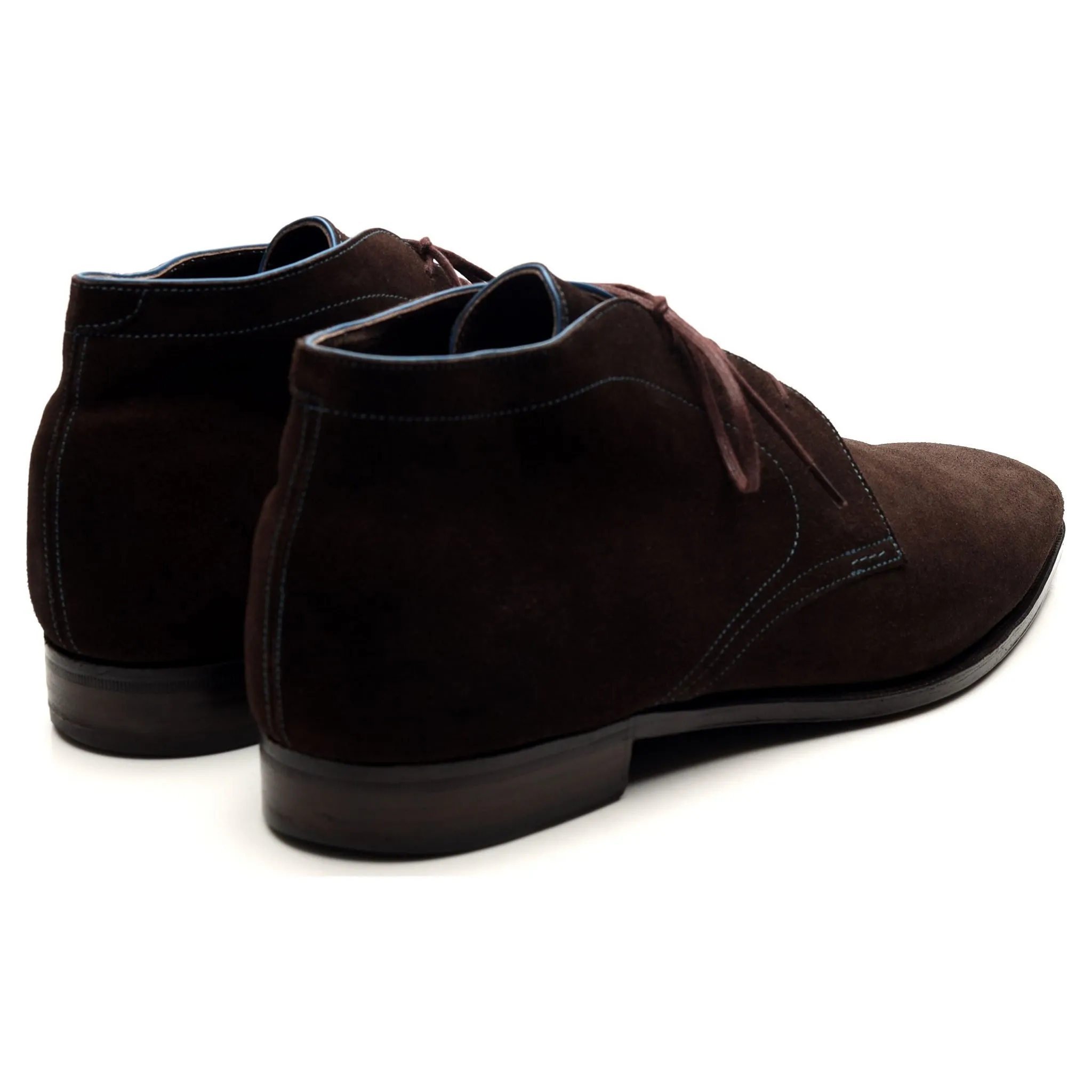 'Chukka' Dark Brown Suede Chukka Boots UK 7 E