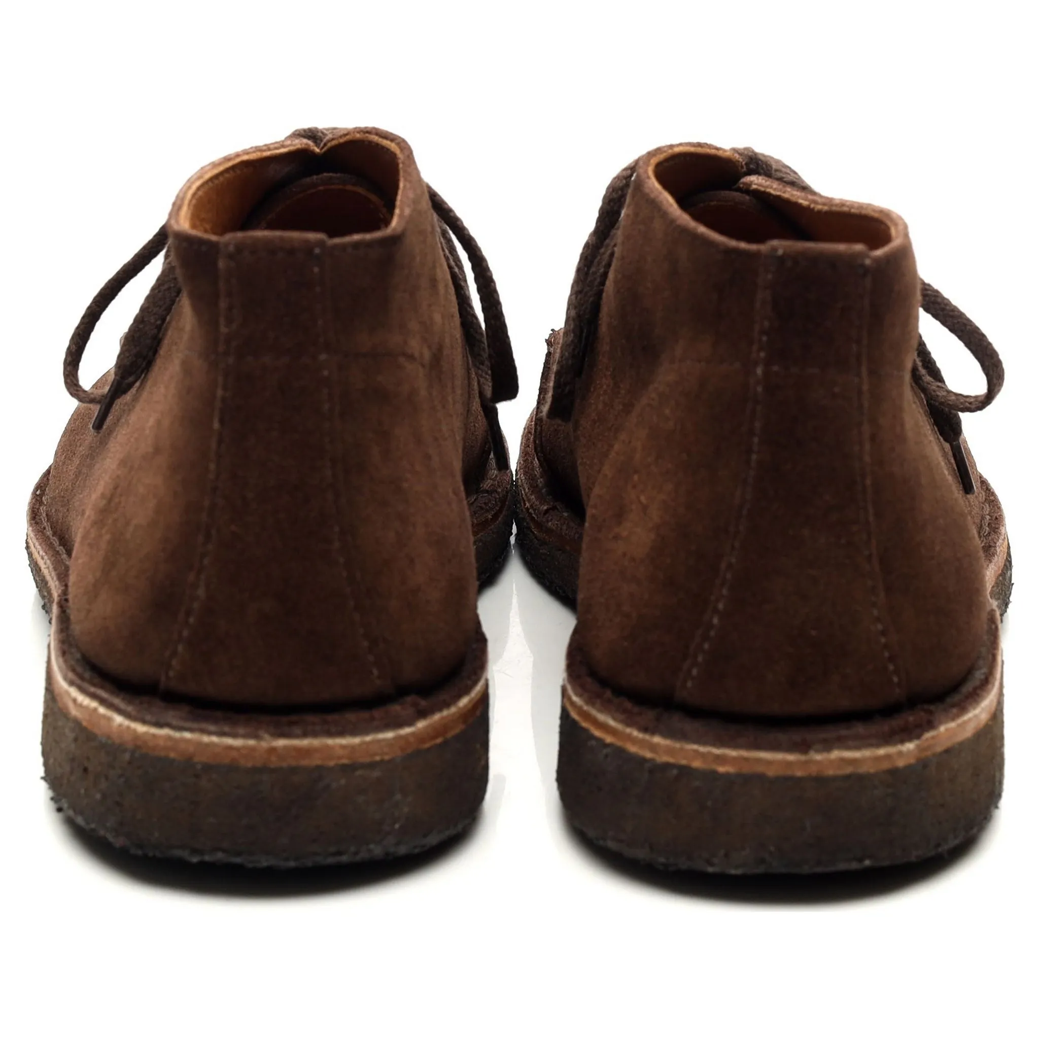 'Crosby' Brown Suede Moc-Toe Chukka Boots UK 9.5