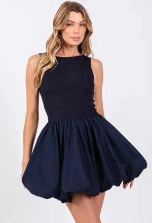 Dana Dress-Navy