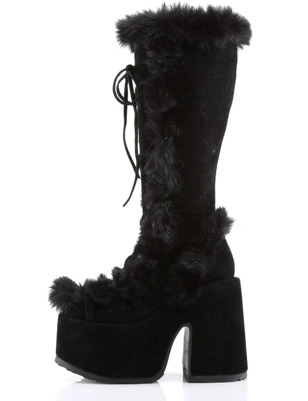 DEMONIA CAMEL 311 PLATFORM BOOTS - BLACK