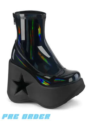 DEMONIA DYNAMITE-100 - BLACK STRETCH HOLOGRAM ✰ PRE ORDER ✰