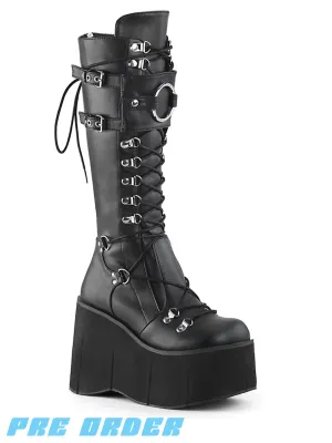 DEMONIA KERA-200 - BLACK VEGAN LEATHER ✰ PRE ORDER ✰