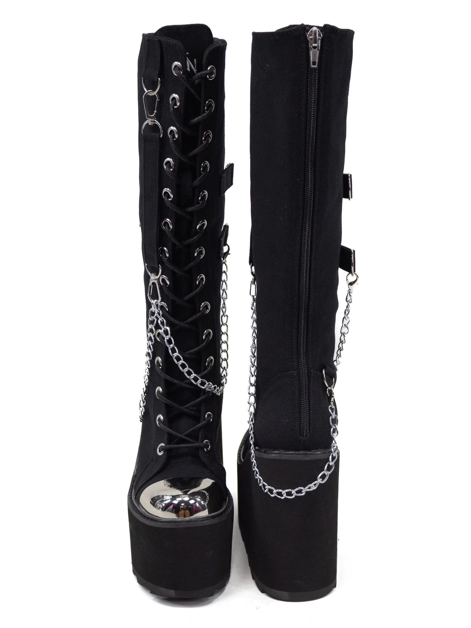 Detention Bondage Boot-Silver Y.R.U.