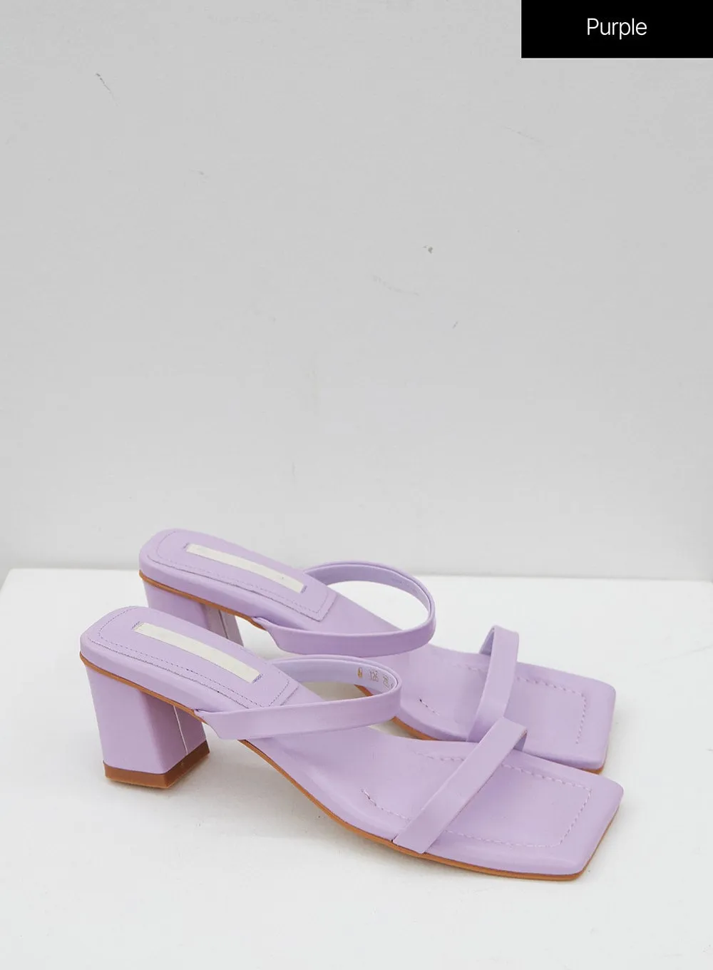 Double Strapped Pastel Heeled Sandals OJ10