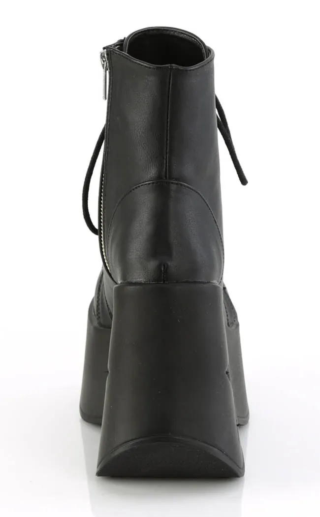 DYNAMITE-106 Black Matte Ankle Boots