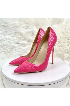 ElevateChic Microfiber Pointed High Heels