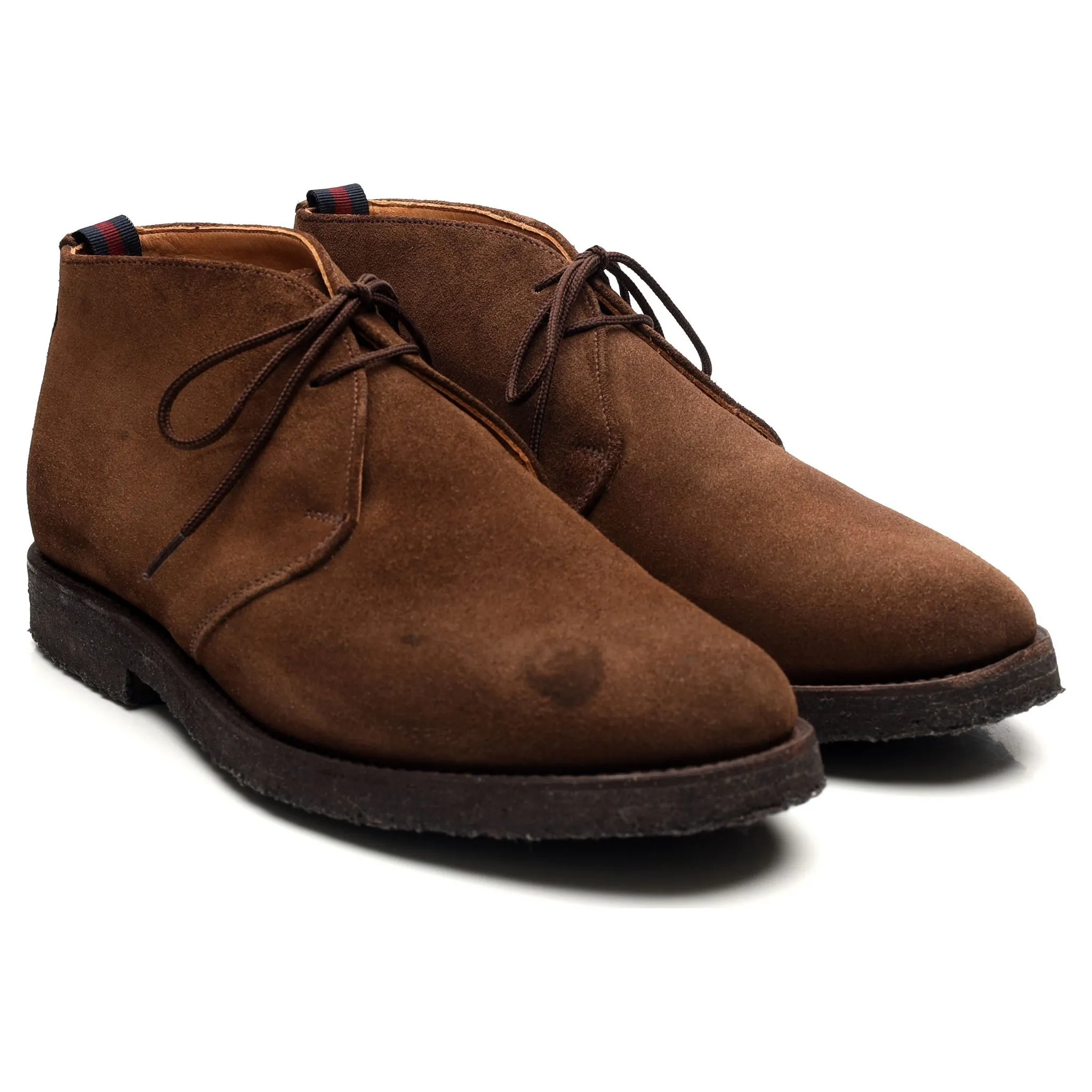 'Finley' Brown Suede Chukka Boots UK 8 F