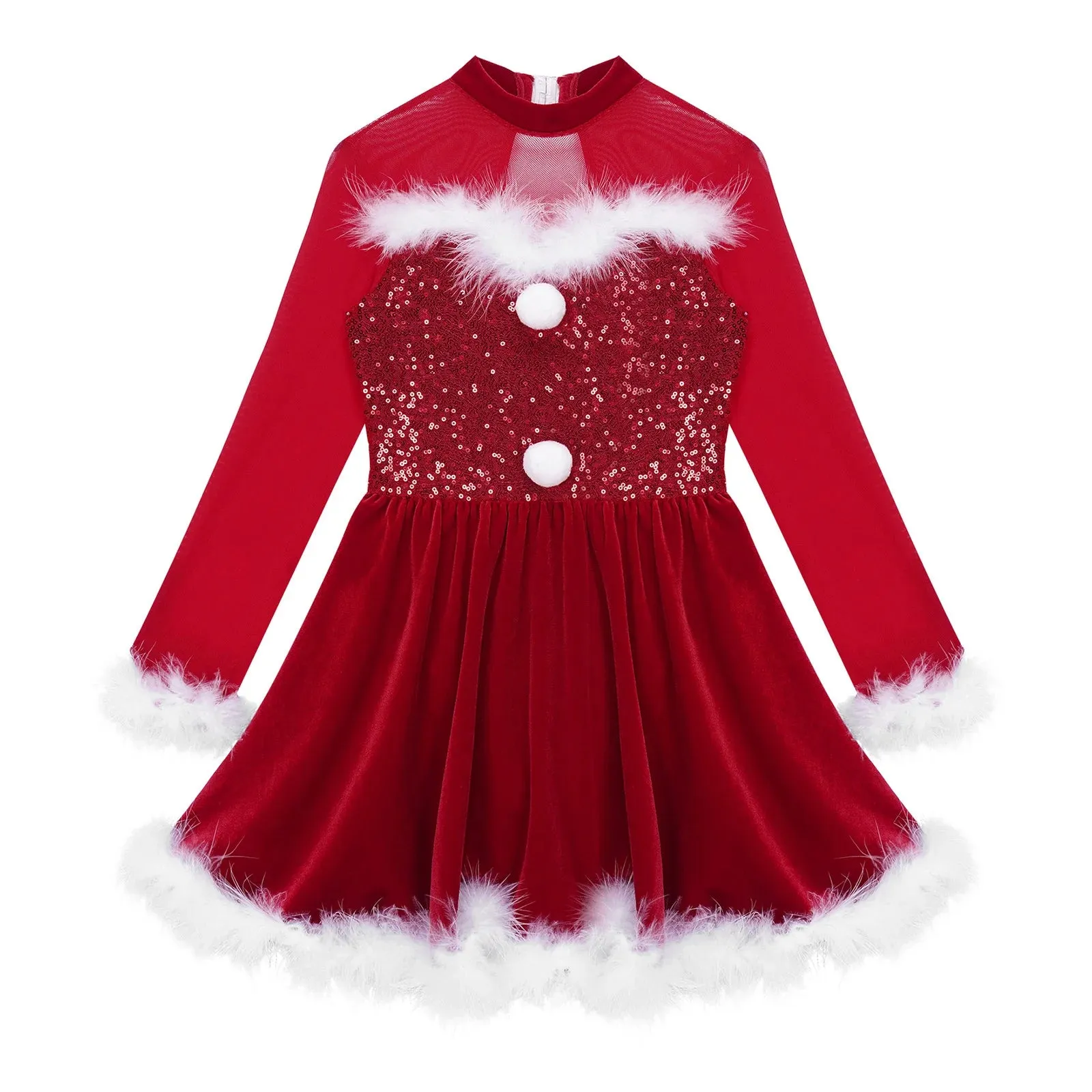 Girls Holiday Stage Party Dance Costume