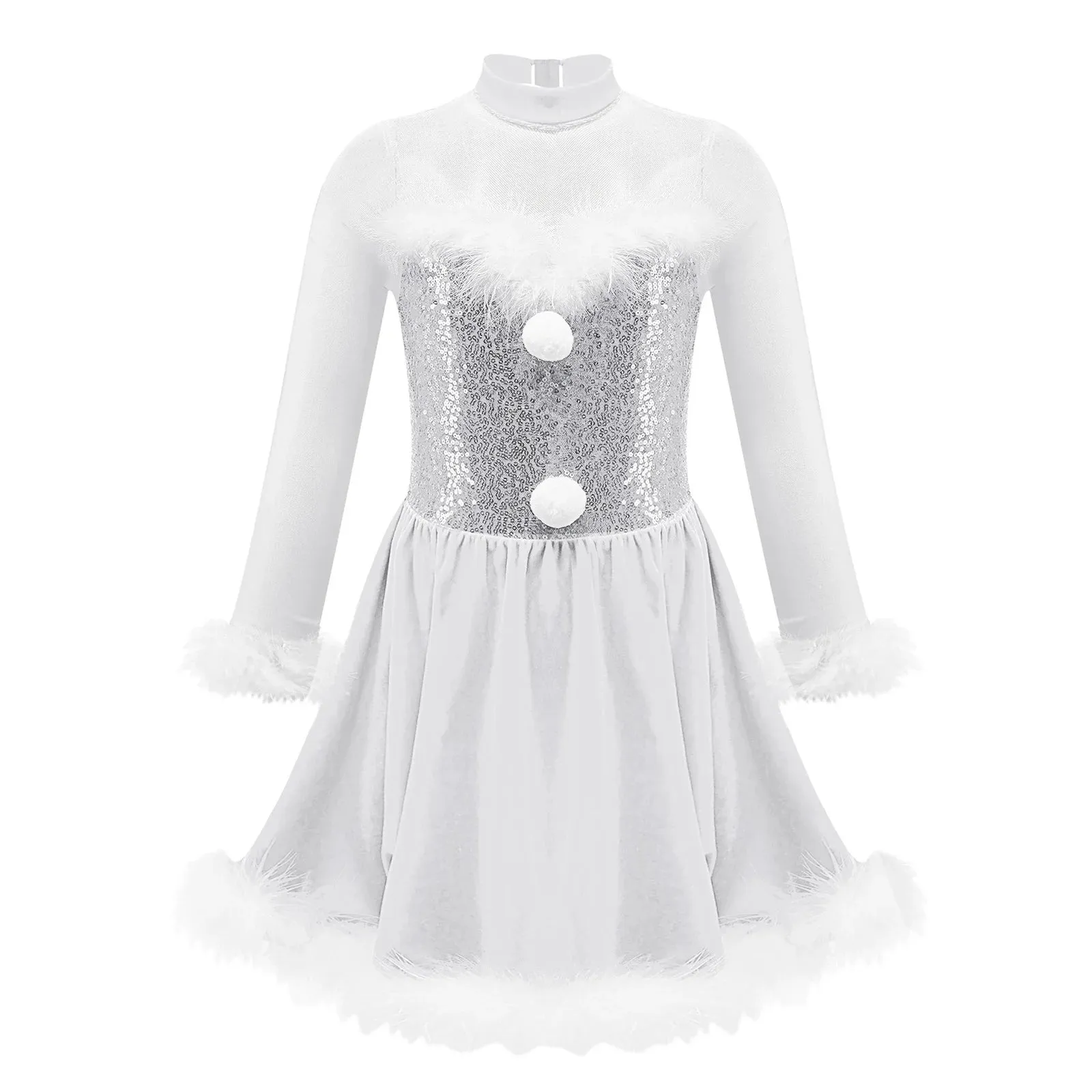 Girls Holiday Stage Party Dance Costume