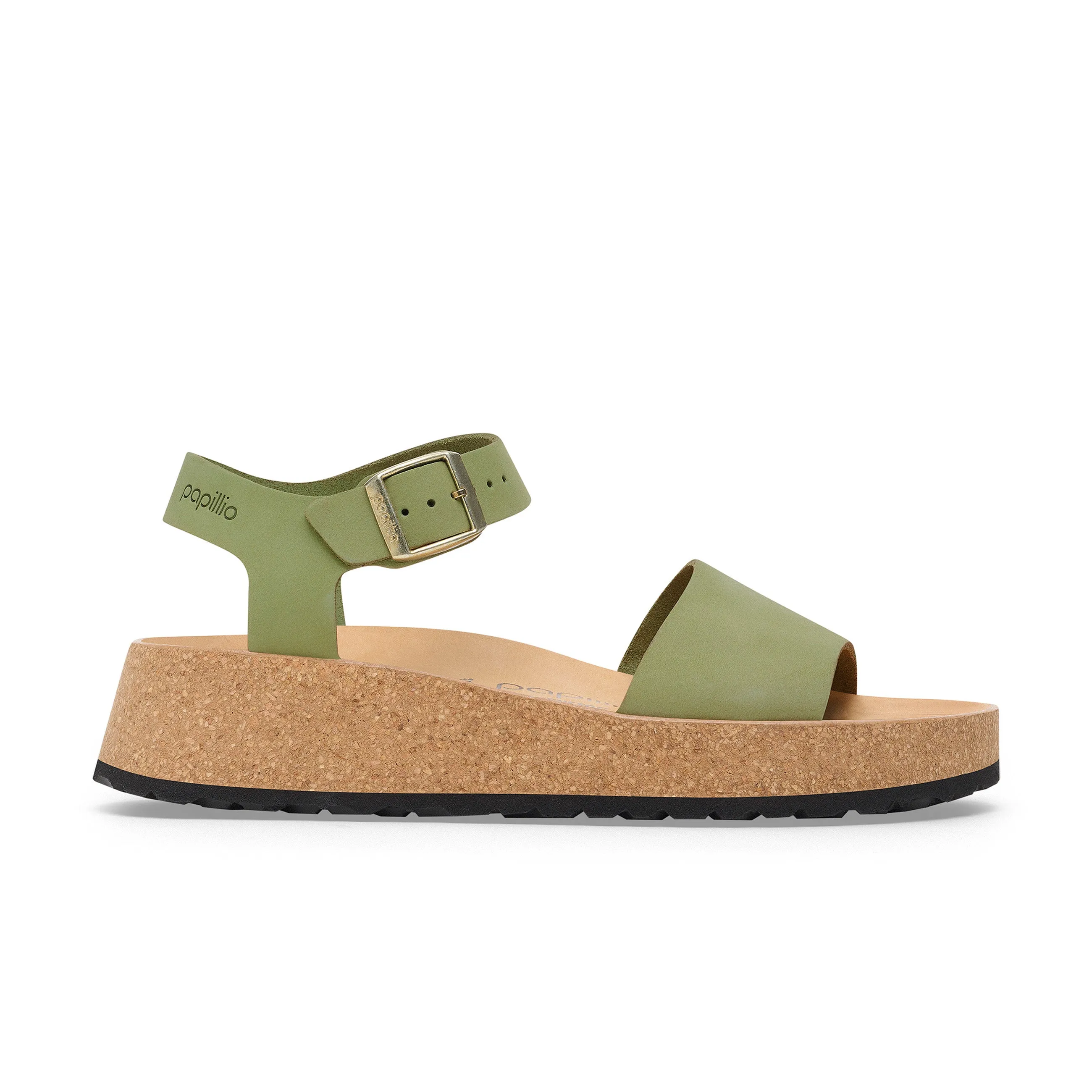 Glenda Green Tea Nubuck Leather