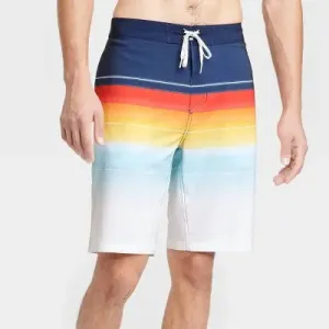 Goodfellow & Co Men's 10" Sunset Striped Swim Shorts