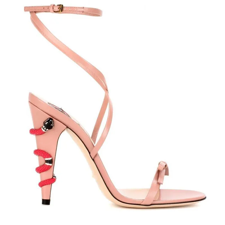 High Heels Winding Sandals