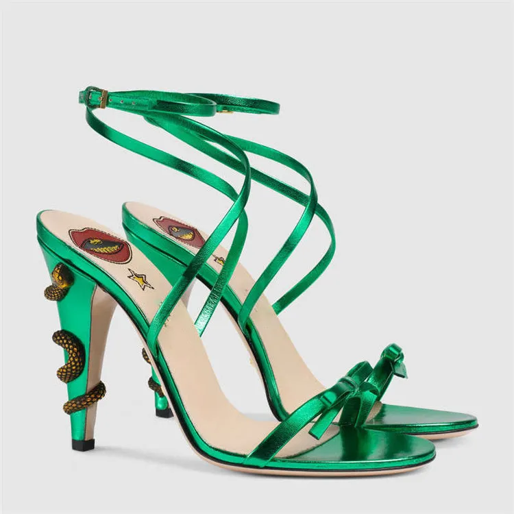 High Heels Winding Sandals