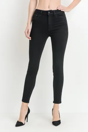 High Rise Black Skinny Jeans