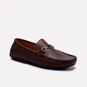 Hilton Brown Perforated Loafers 0130777