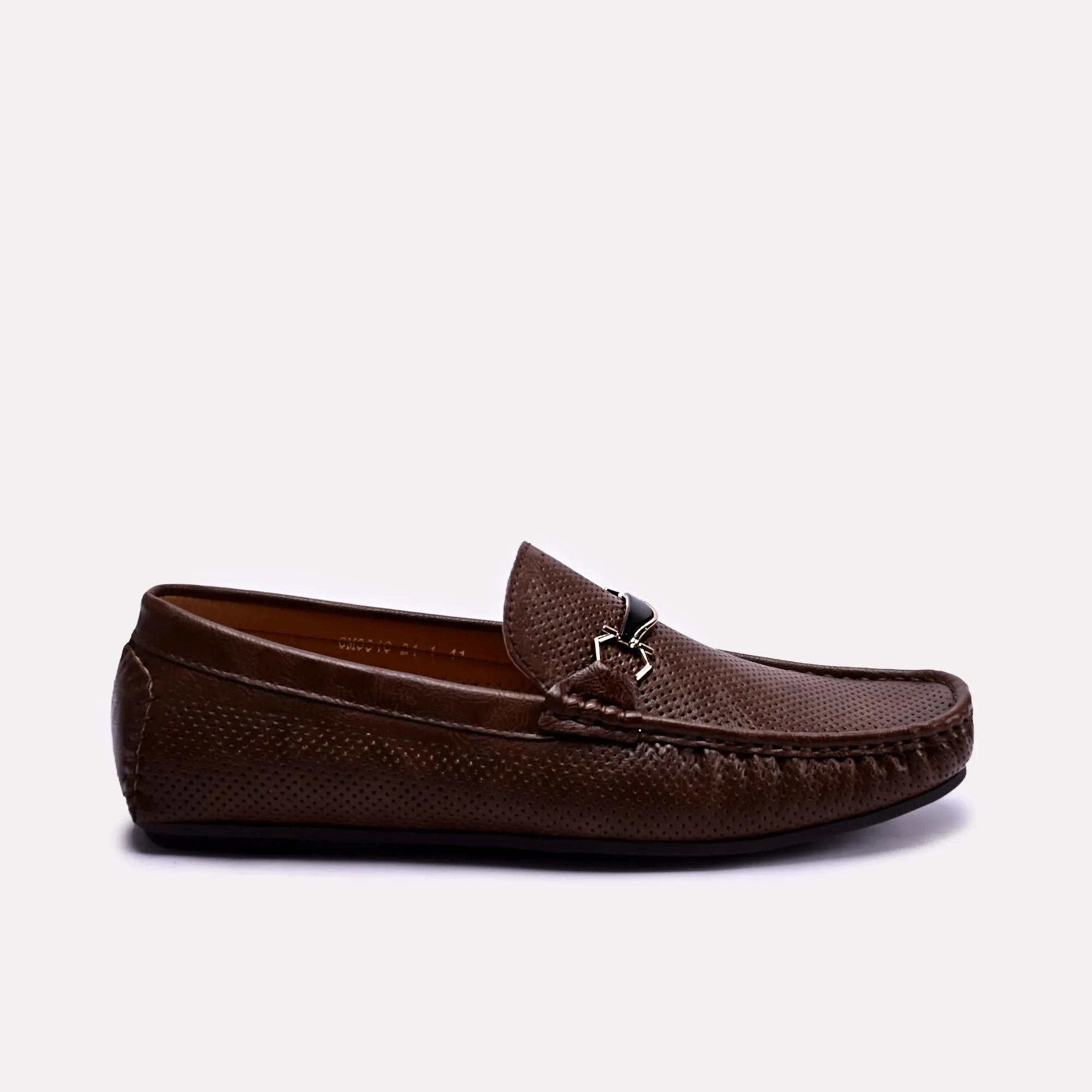 Hilton Brown Perforated Loafers 0130777