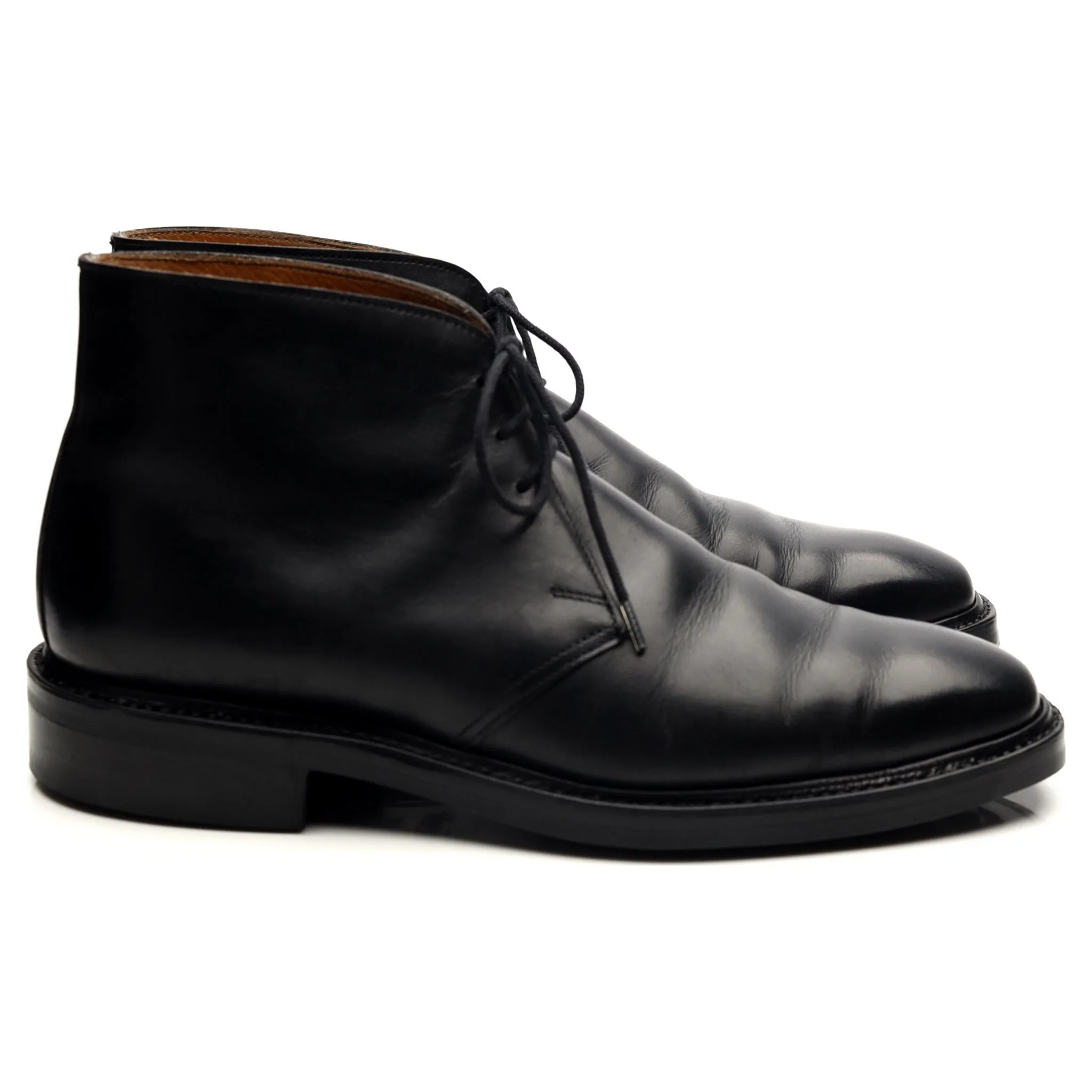 'Holborn' Black Leather Chukka Boots UK 6 E