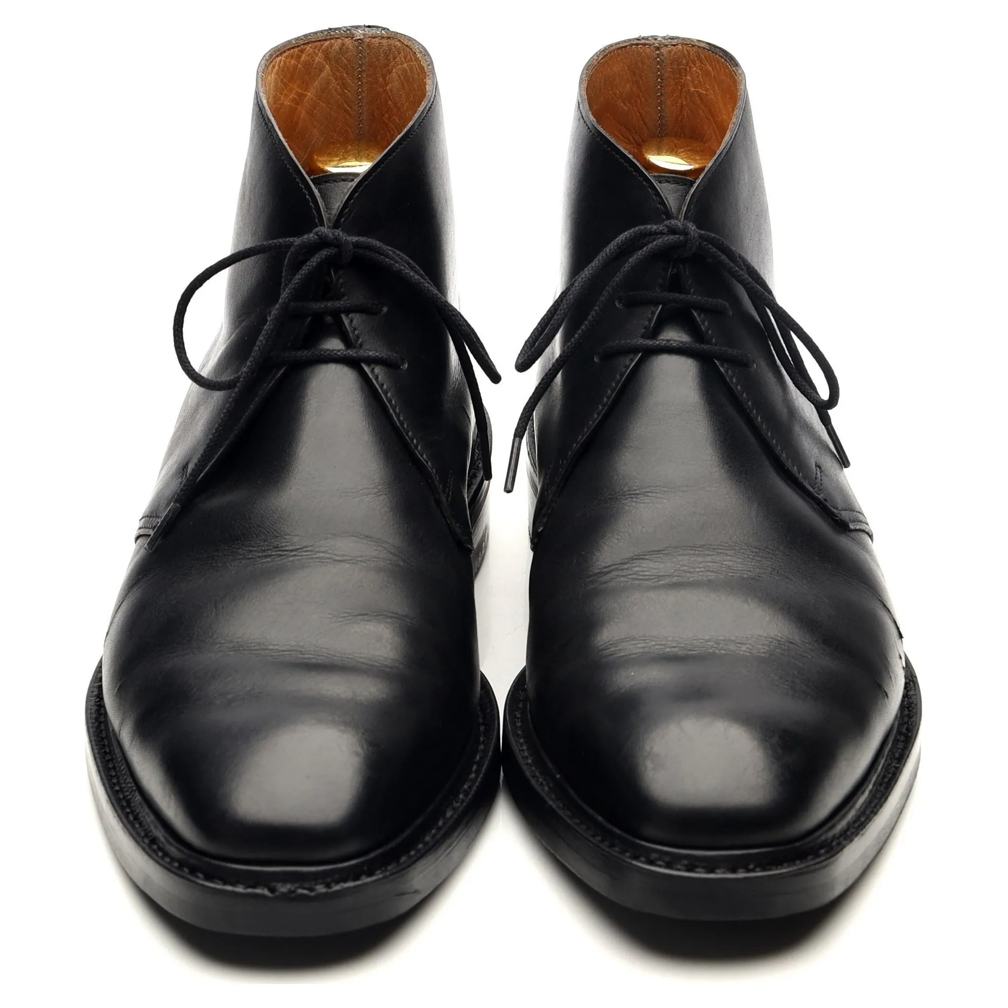 'Holborn' Black Leather Chukka Boots UK 6 E