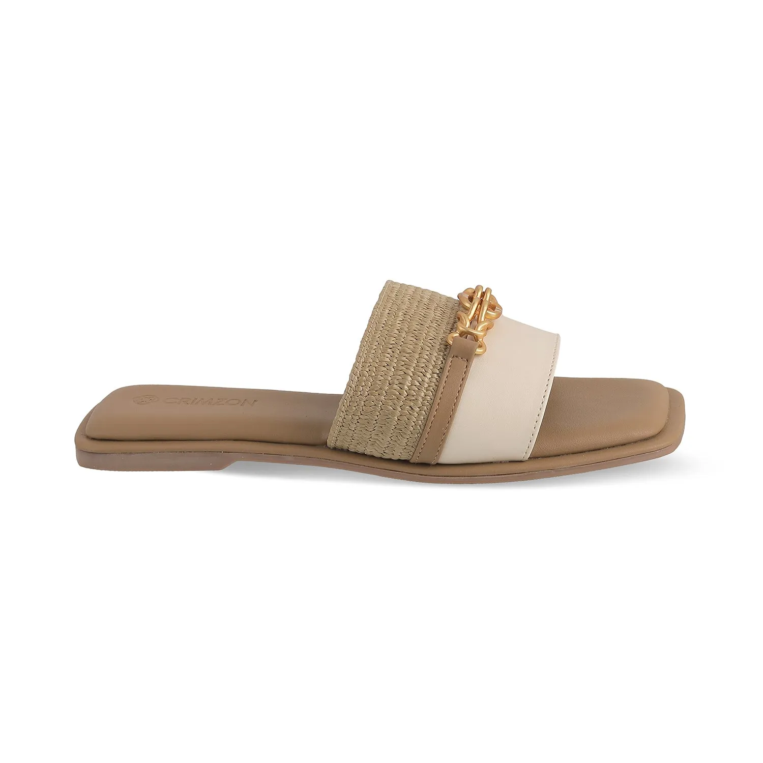 IVY- IVORY JUTE FLATS