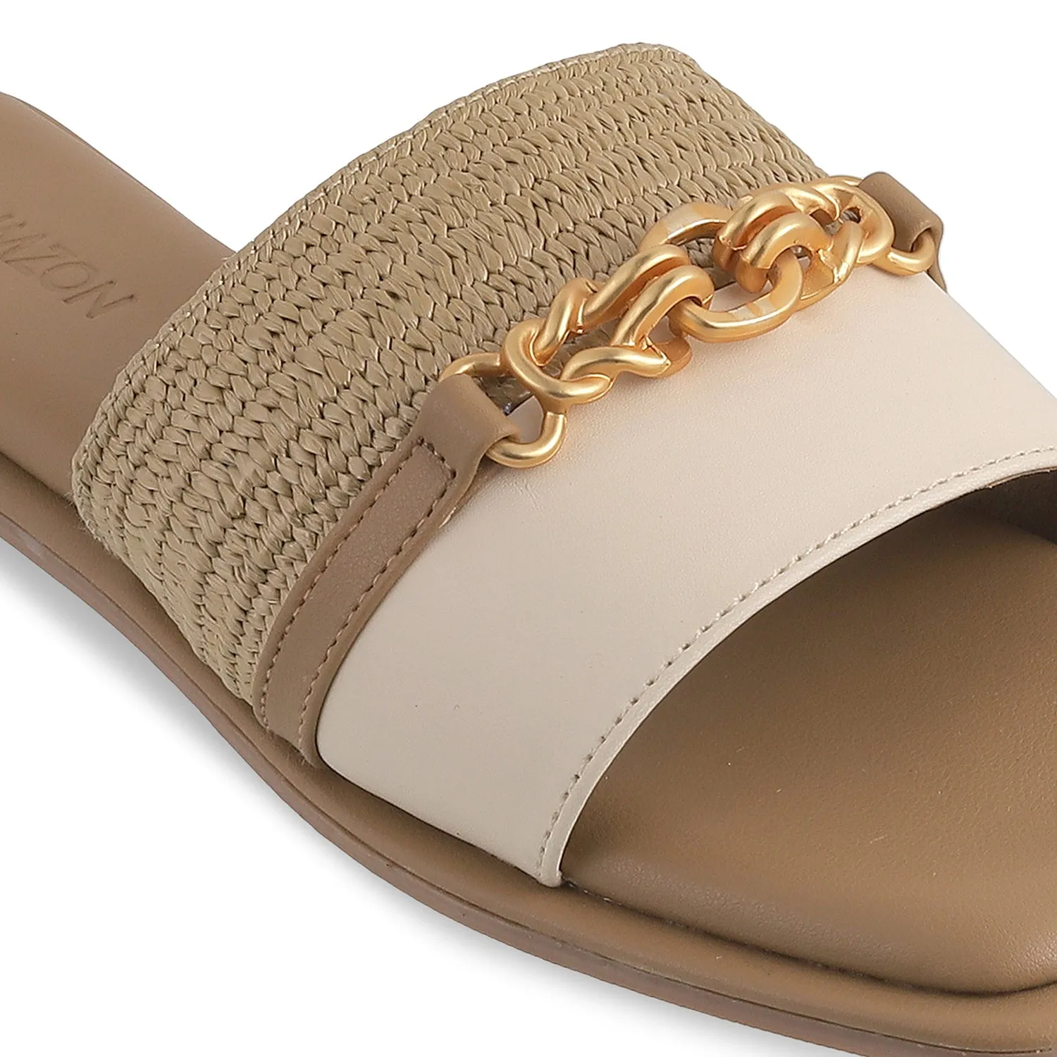 IVY- IVORY JUTE FLATS