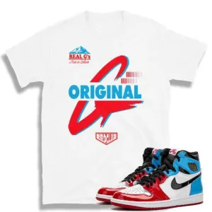 Jordan Retro 1 Fearless UNC to Chicago OG sneaker shirt