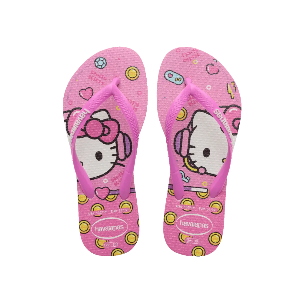 Kids Slim Hello Kitty  Flip Flops