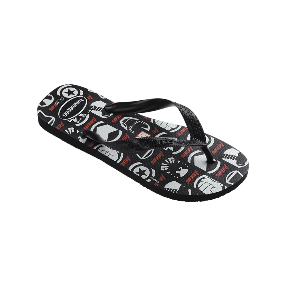 Kids Top Marvel Logomania Flip Flops